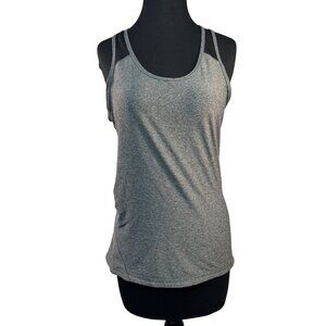 Adidas Womens Racerback Tank Top Gray Size Medium Athletic